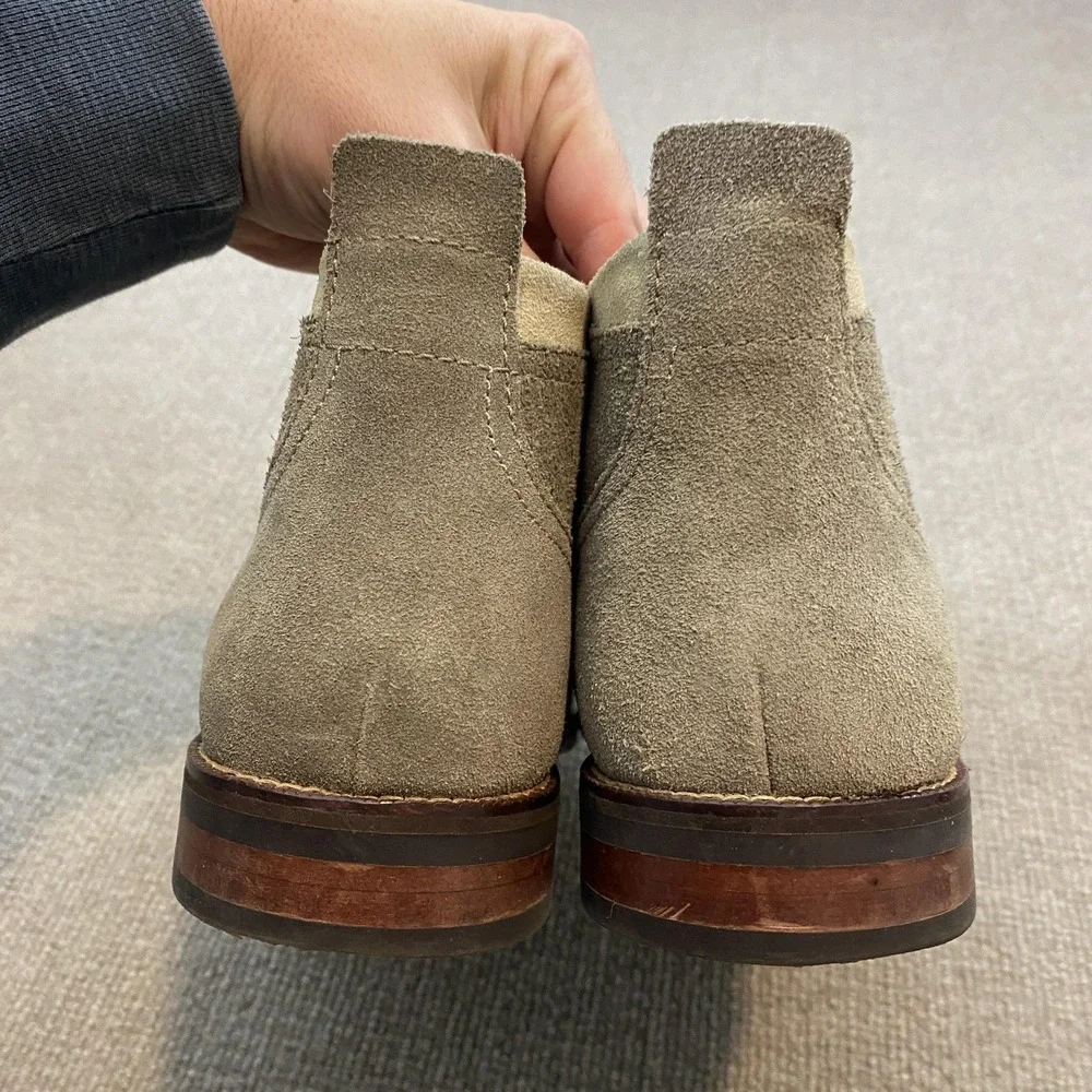 Cole Haan Boots Mens Size 11.5M Beige Suede Chukka Ankle Lace Up Casual C23872‎